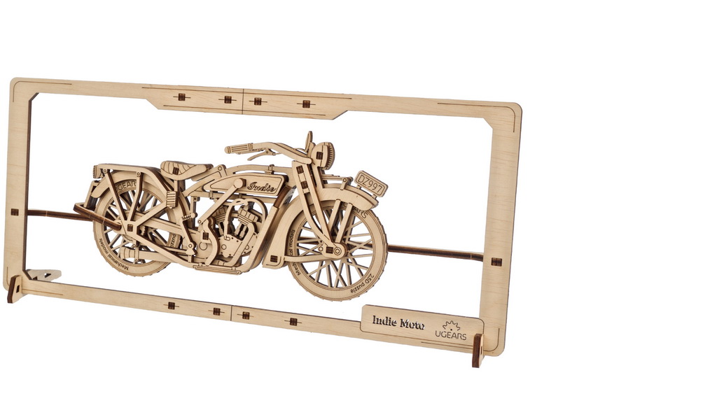 Indie Moto 2.5D Mechanical Wooden Puzzle UGR70194